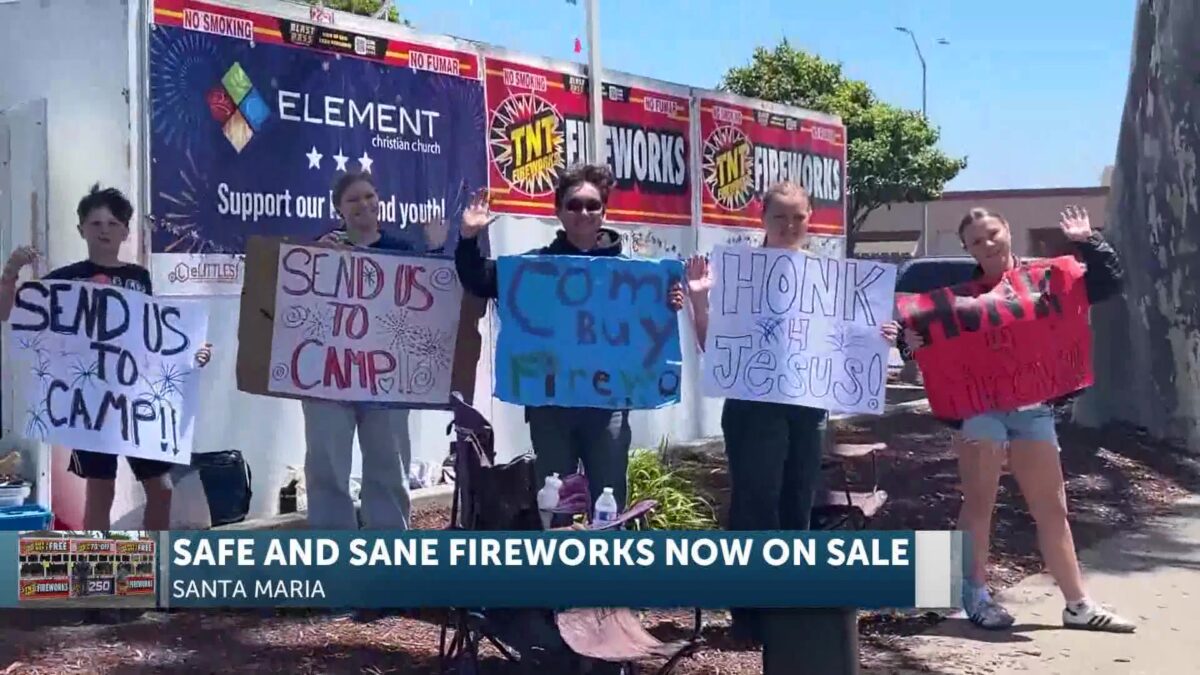 Santa Maria’s Safe & Sane Fireworks Sales Benefit Non-Profits Like Youth Athletics