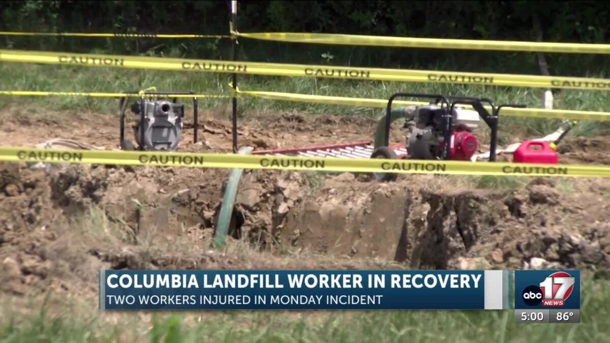 City of Columbia landfill worker recovering after machine accident