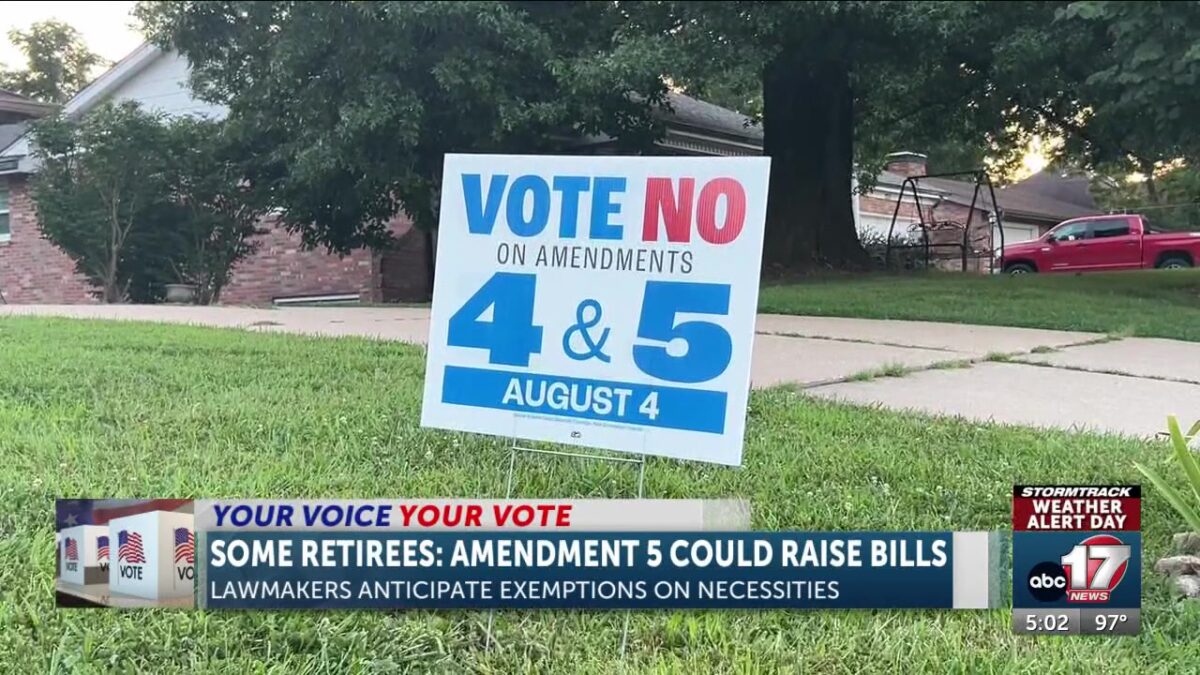 Some retired Missourians push back against Amendment 5 ahead of August election