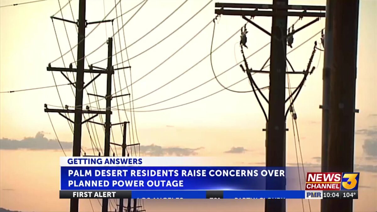 Palm Desert residents raise concerns over planned overnight power outage during extreme heat