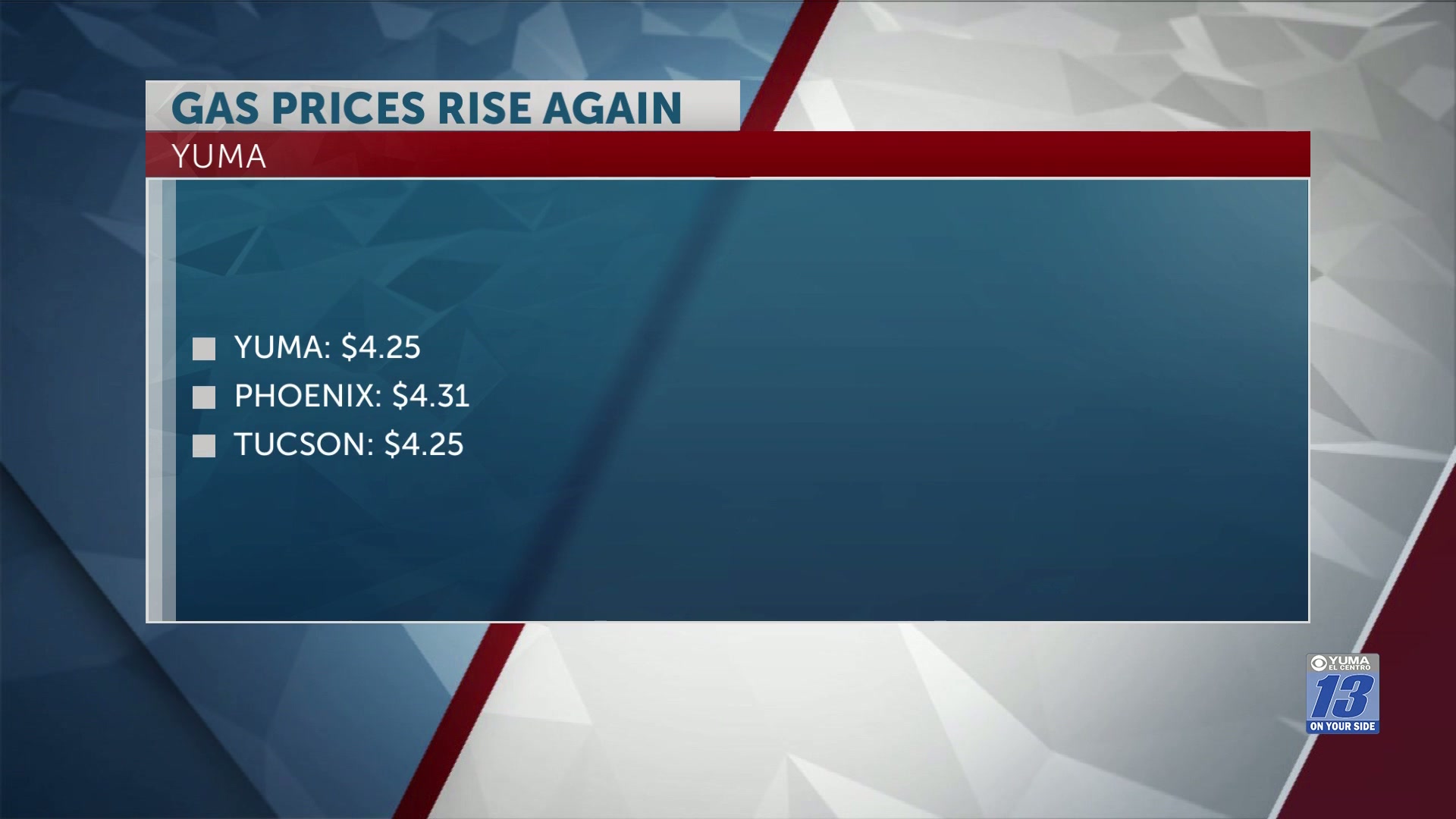 Gas prices in Arizona and California rise