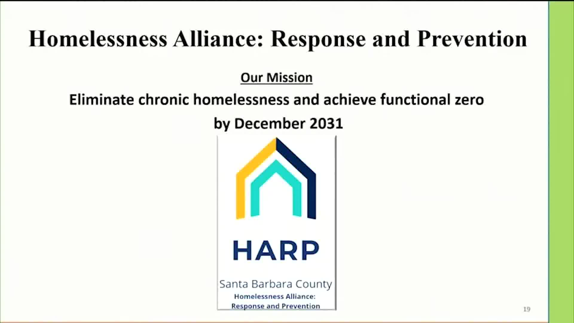 Update Report On Homelessness Trends Presented To Board Of Supervisors