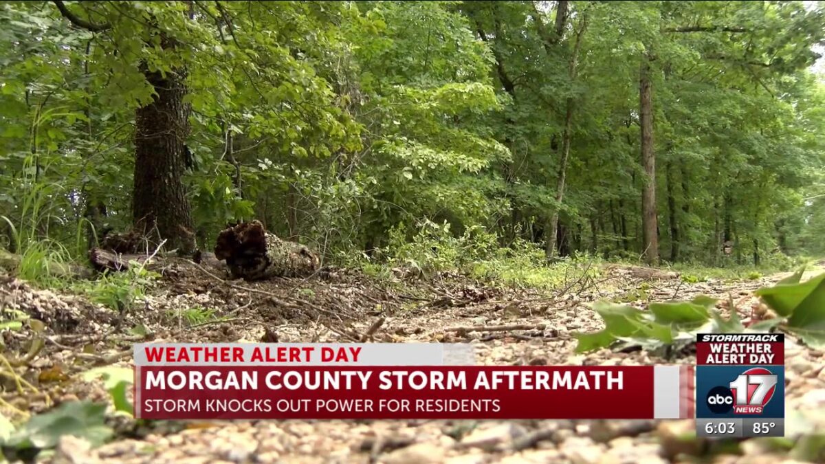 Storm cleanup underway in Morgan County with more severe weather possible