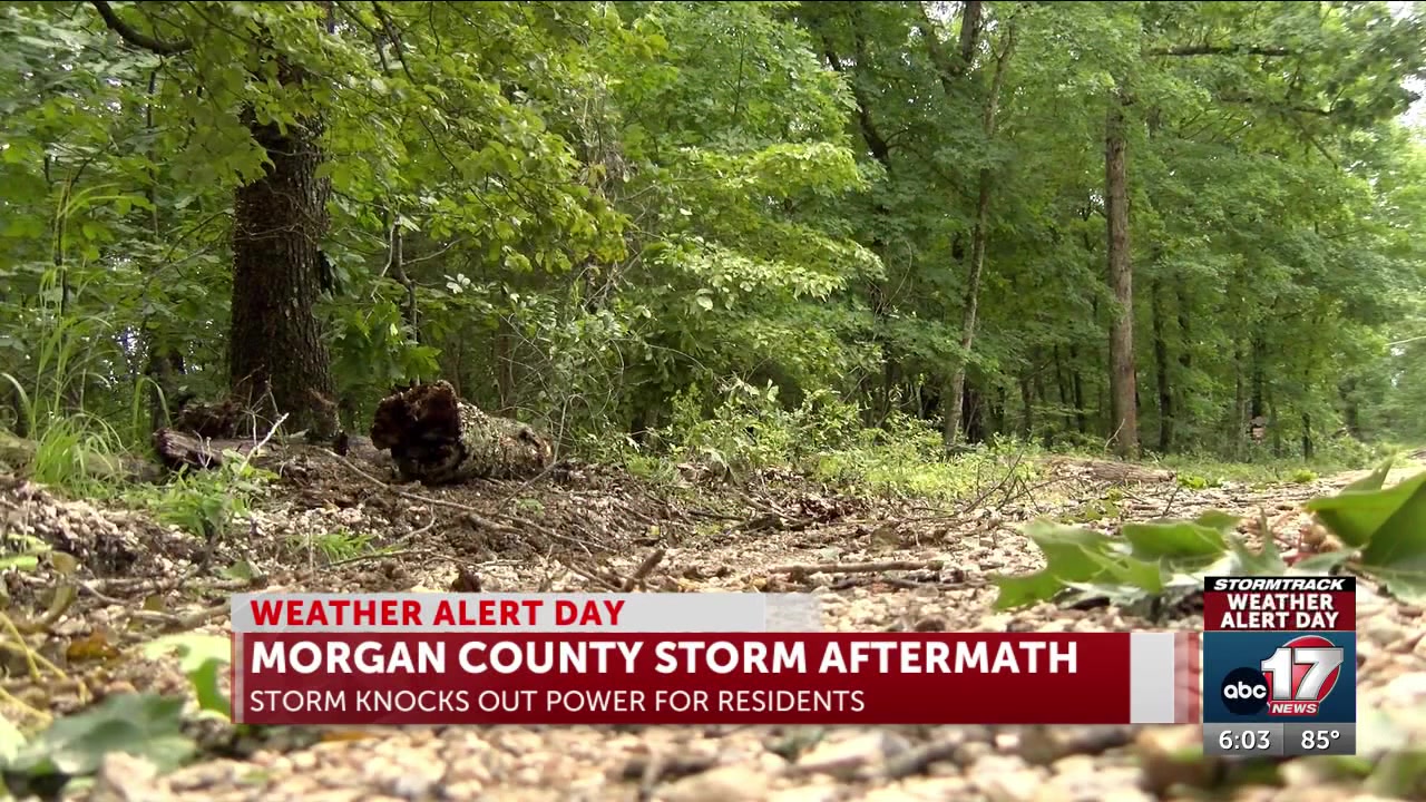 Storm cleanup underway in Morgan County with more severe weather possible