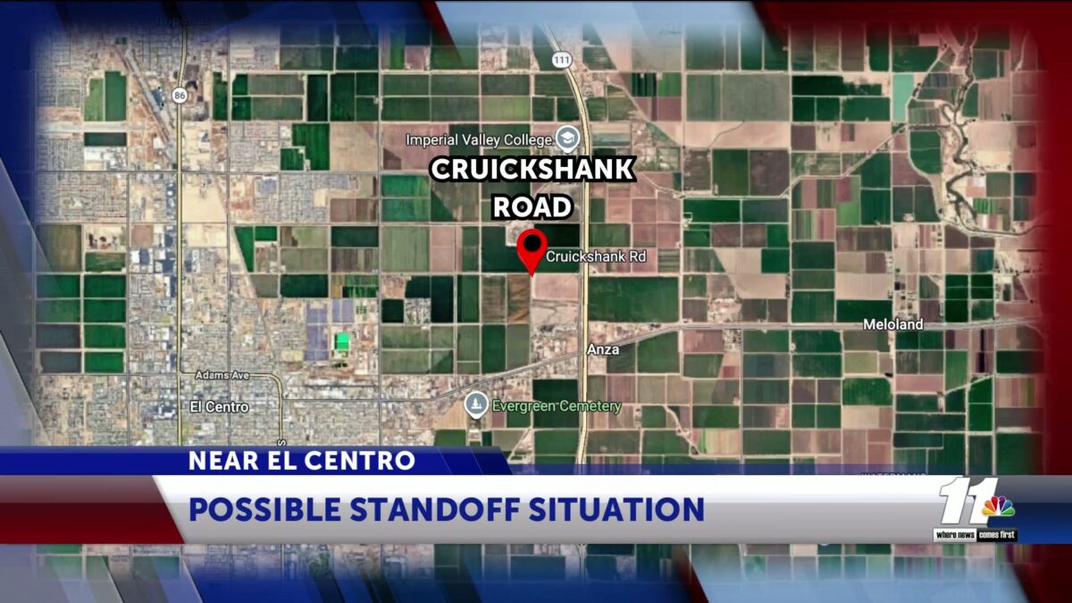 Suspect arrested after barricading himself inside an El Centro home