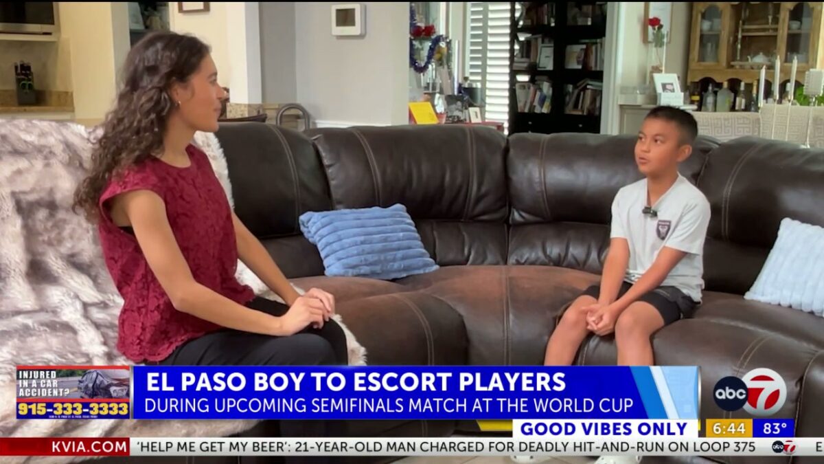 Good Vibes Only: El Paso boy to escort players onto field for World Cup match