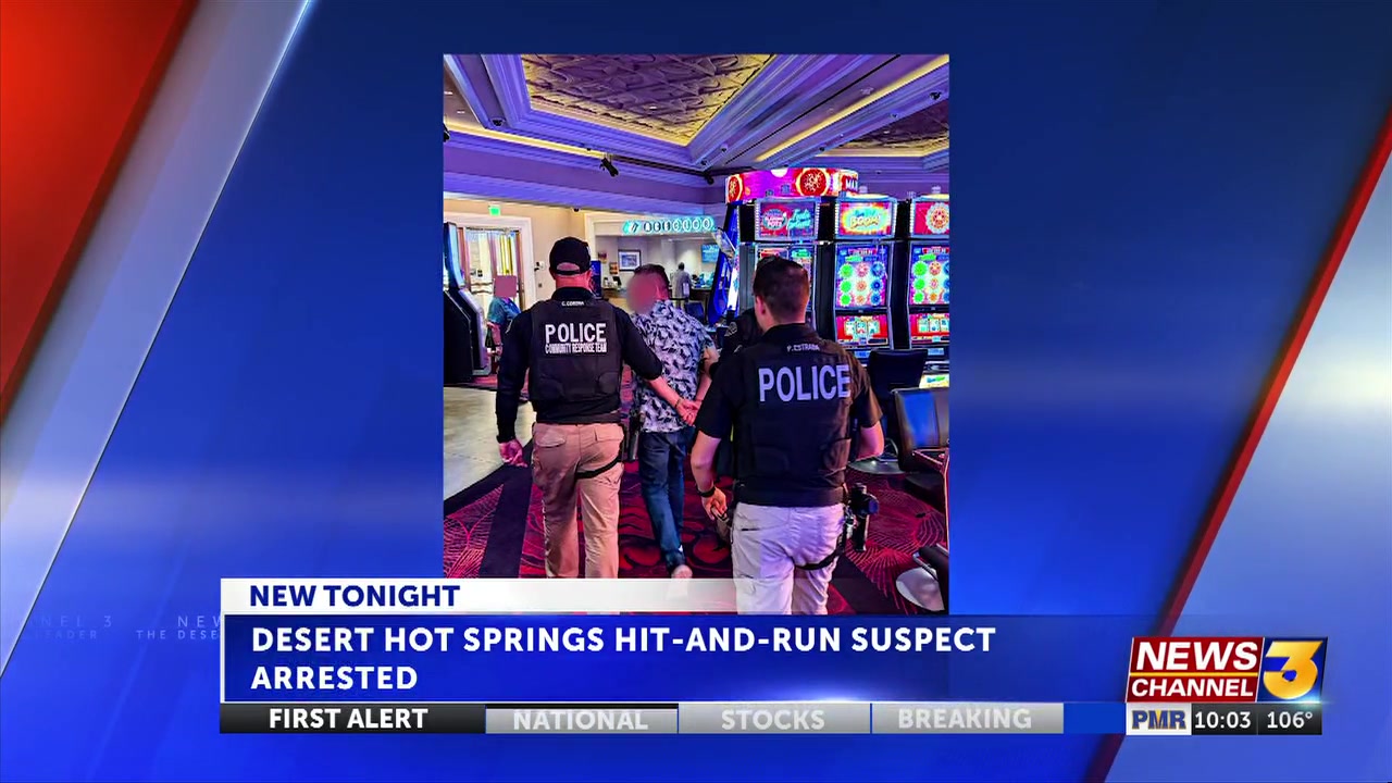 Suspect arrested in Desert Hot Springs hit-and-run that left pedestrian in critical condition