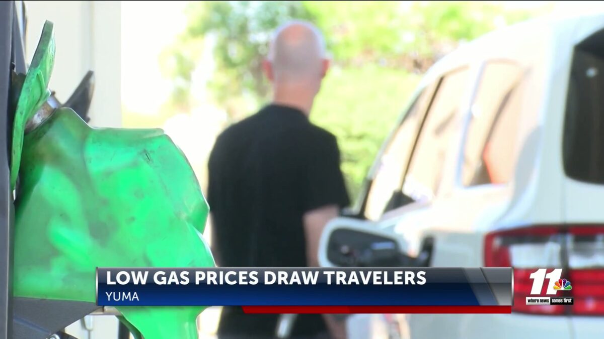 Travelers take advantage of lower gas prices in Yuma