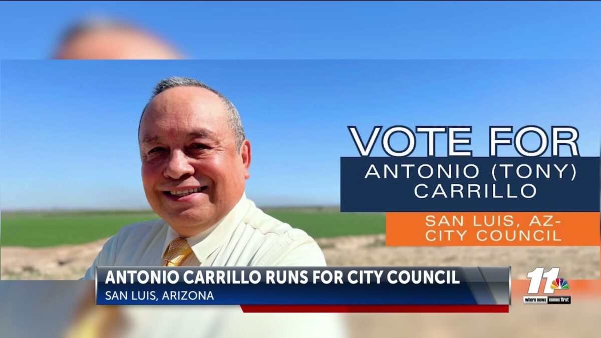 Antonio Carrillo runs for San Luis City Council