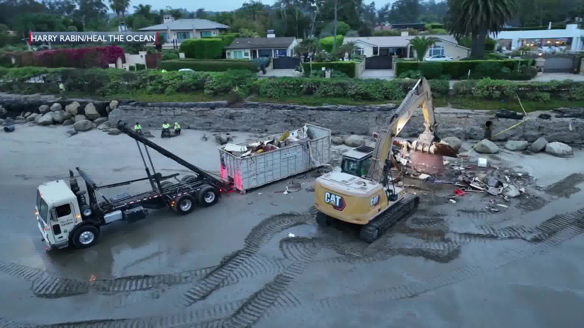 Yet Another Stranded Sailboat Crushed Before Dawn on Montecito Coast