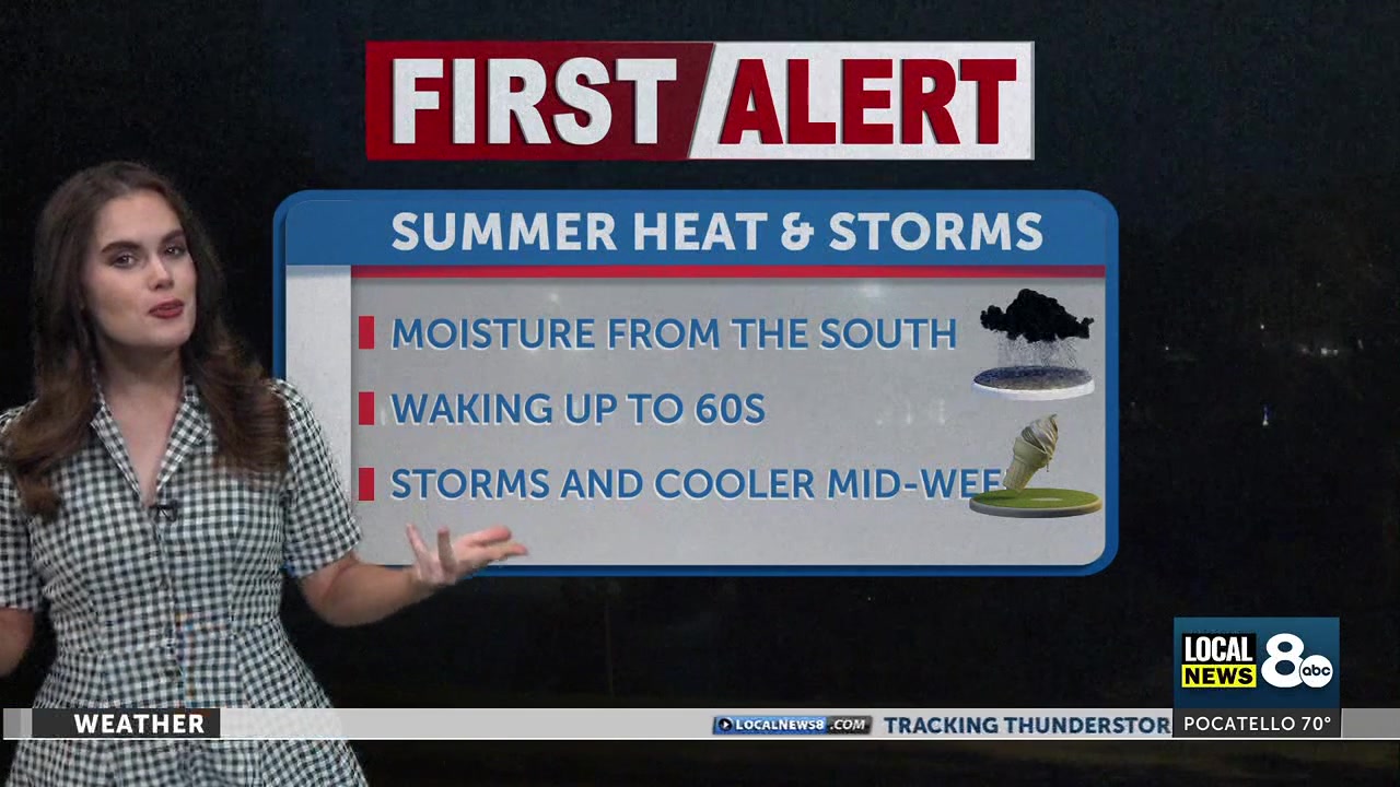 Thunderstorms on Tuesday to continue pattern of wet weather