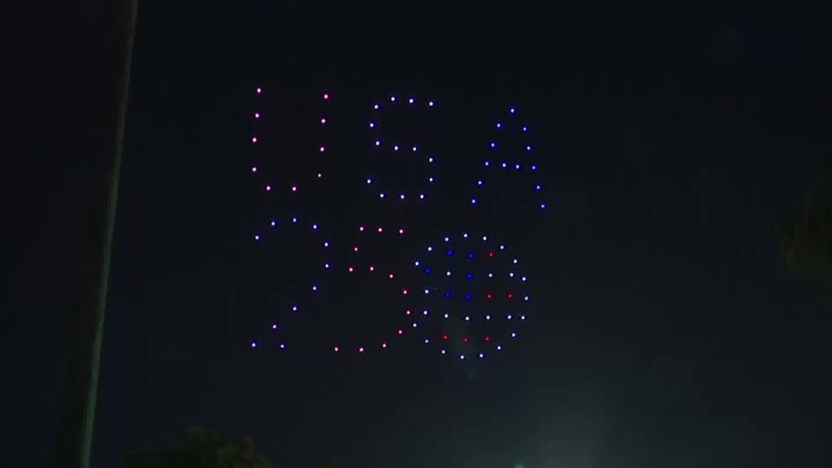 Drone Show Rings In 250th 4th Of July At Santa Maria’s Downtown Fridays