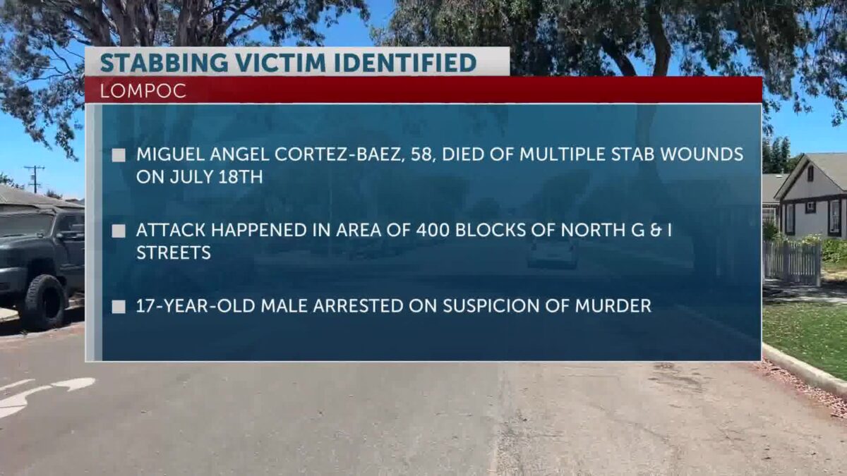 Lompoc Police identify victim from fatal July 18 stabbing