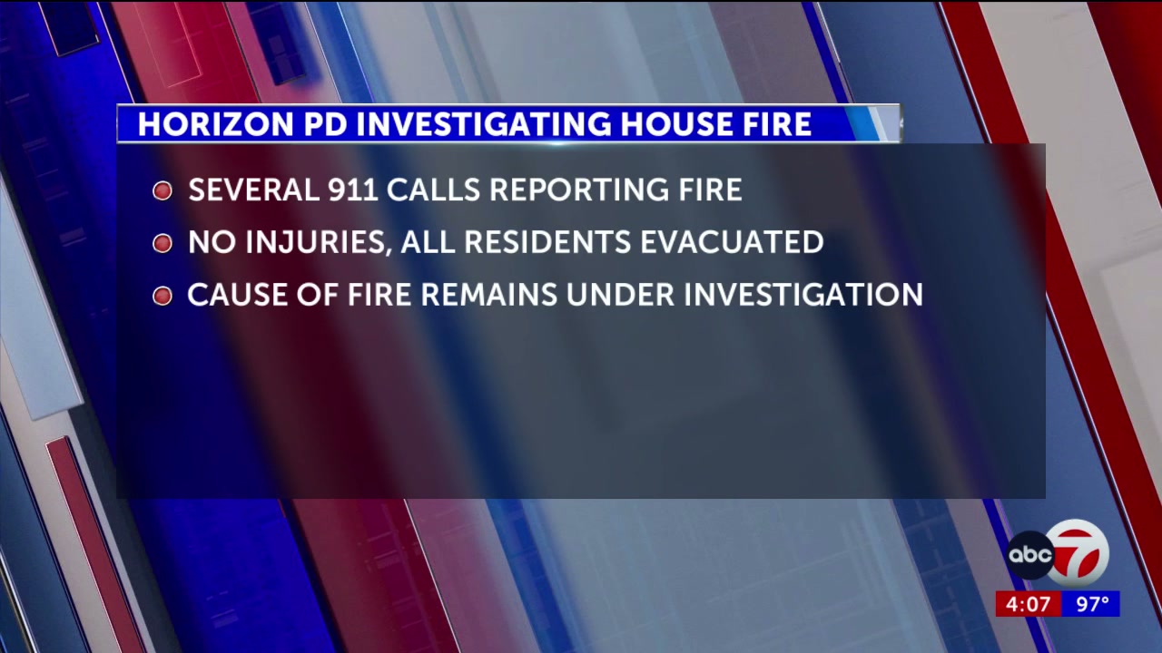 Horizon house fire under investigation