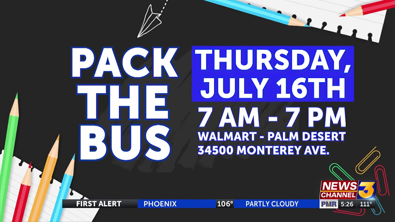 SunLine Transit Agency hosts the 12th Annual ‘Pack the Bus’ school supply drive