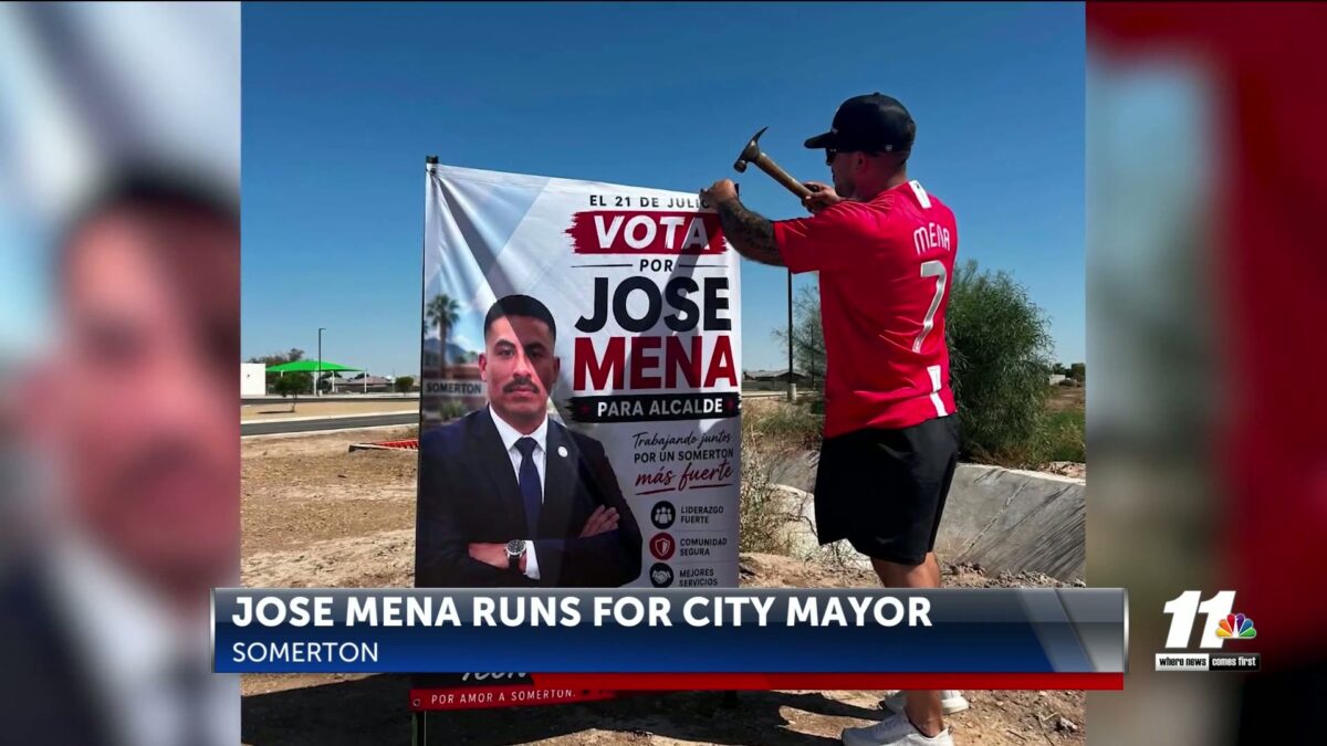 Jose Mena runs for Mayor of Somerton