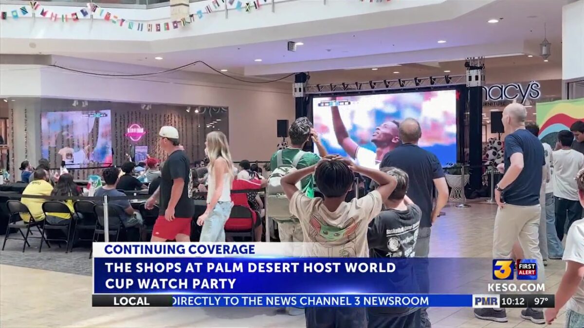 Valley residents gather for World Cup Watch Party at The Shops at Palm Desert