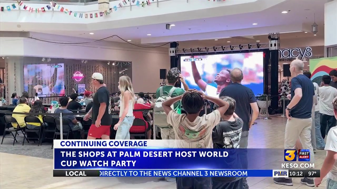 Valley residents gather for World Cup Watch Party at The Shops at Palm Desert