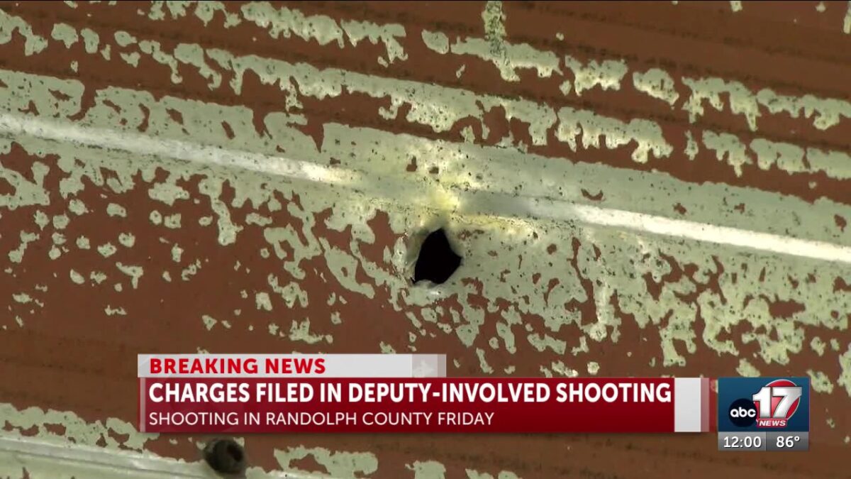 Man shot by Randolph County deputy charged with five felonies