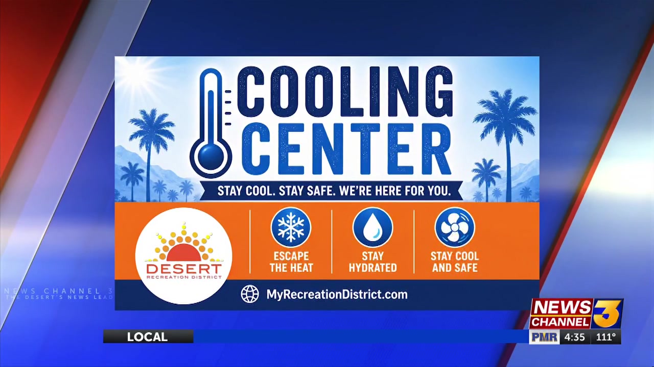 Desert Recreation District opens several new cooling centers to help residents beat the heat