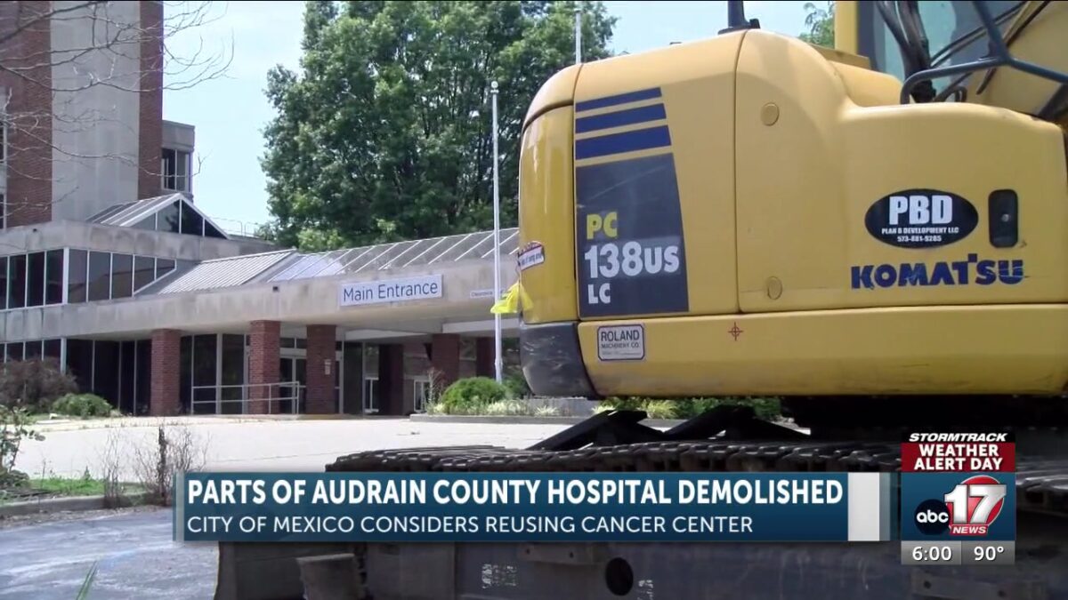 Audrain County hospital demolition underway; new city hall planned