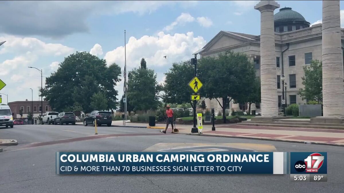 Letter shows list of downtown Columbia businesses that support ‘urban camping ordinance’