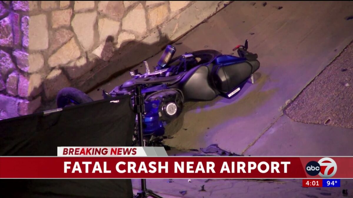 Motorcyclist dies after crashing into wall near El Paso airport
