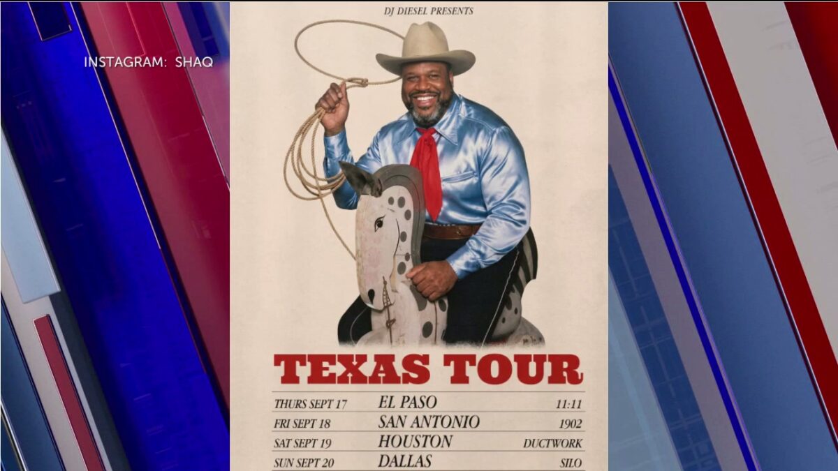 Shaq announces DJ Diesel tour stop in El Paso