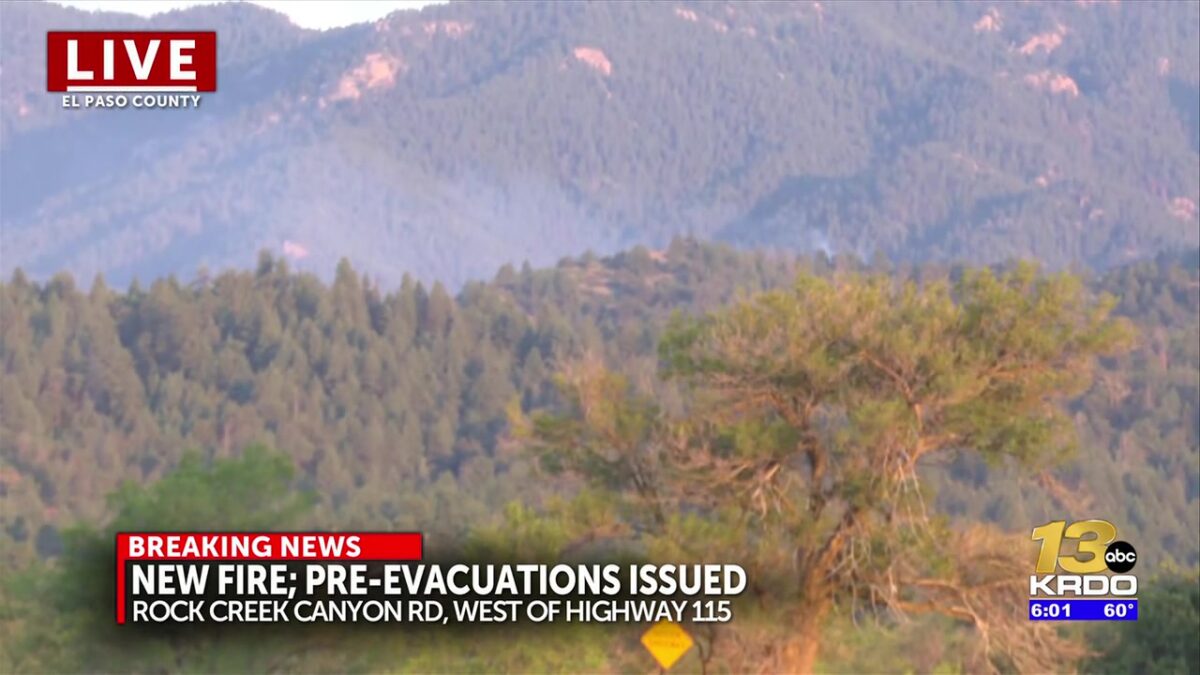 ‘Rock Creek’ fire near Cheyenne Mountain State Park