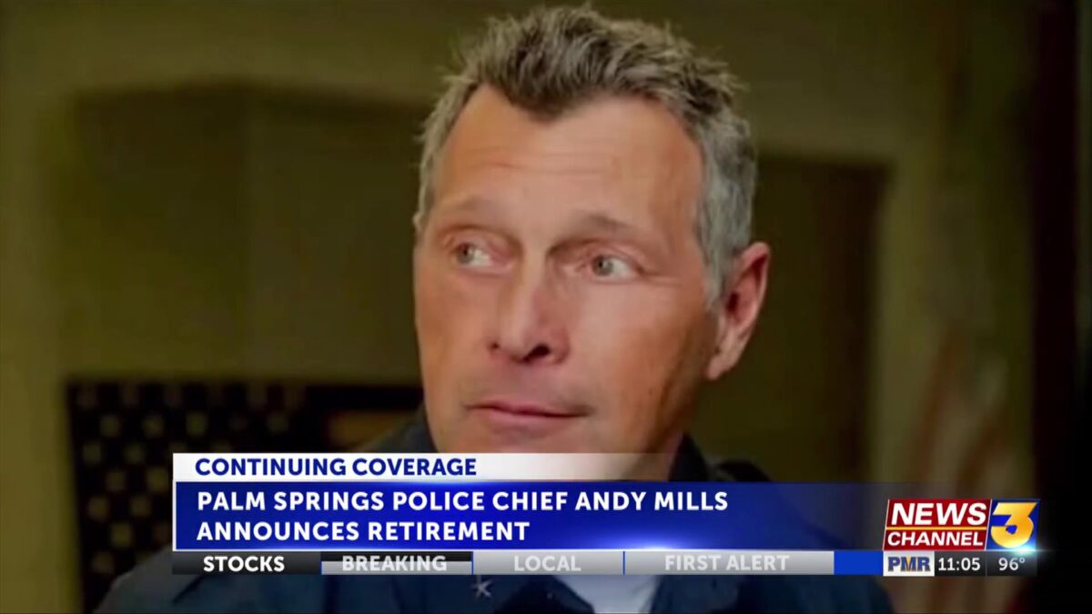 Palm Springs Police Chief Andy Mills announces retirement after 48-year law enforcement career