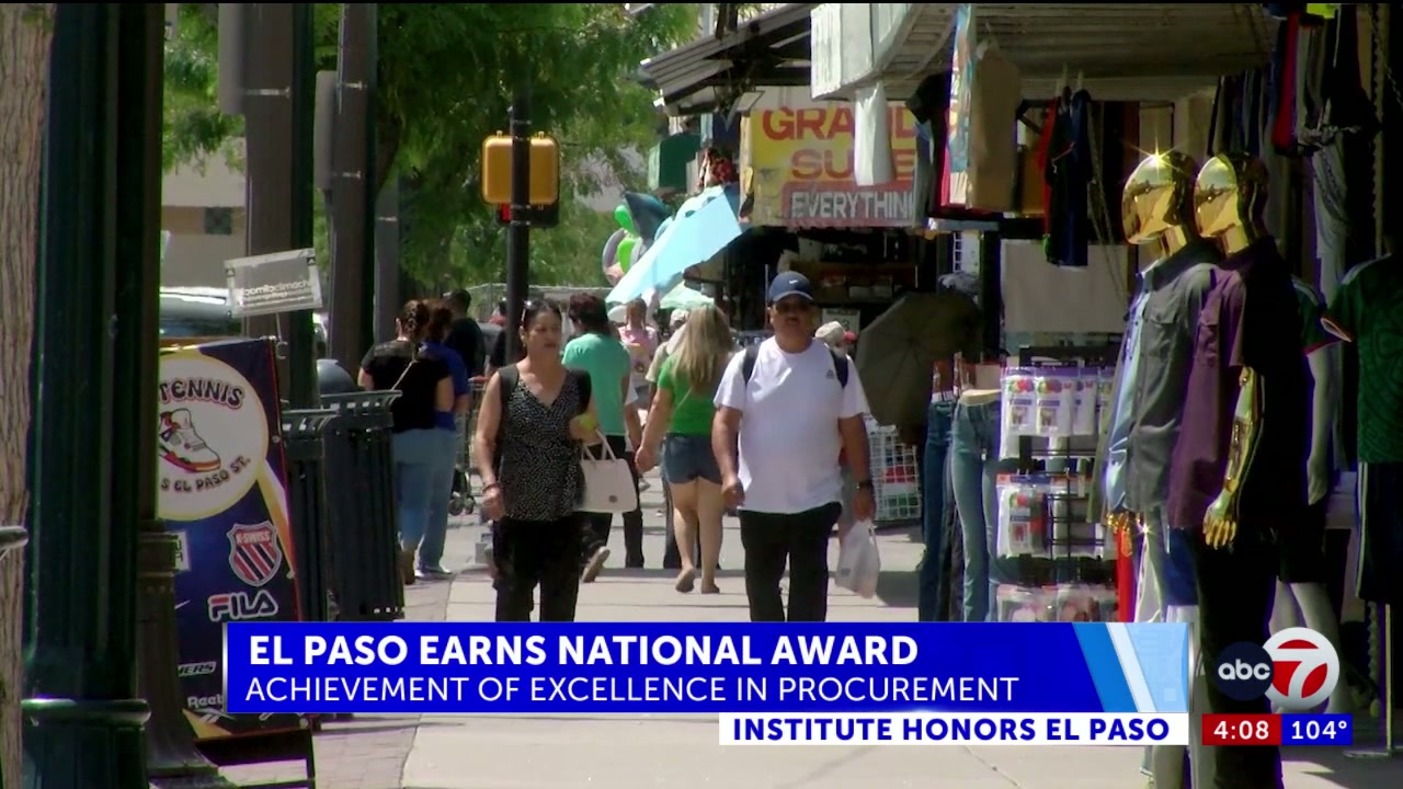 City of El Paso earns national award for procurement