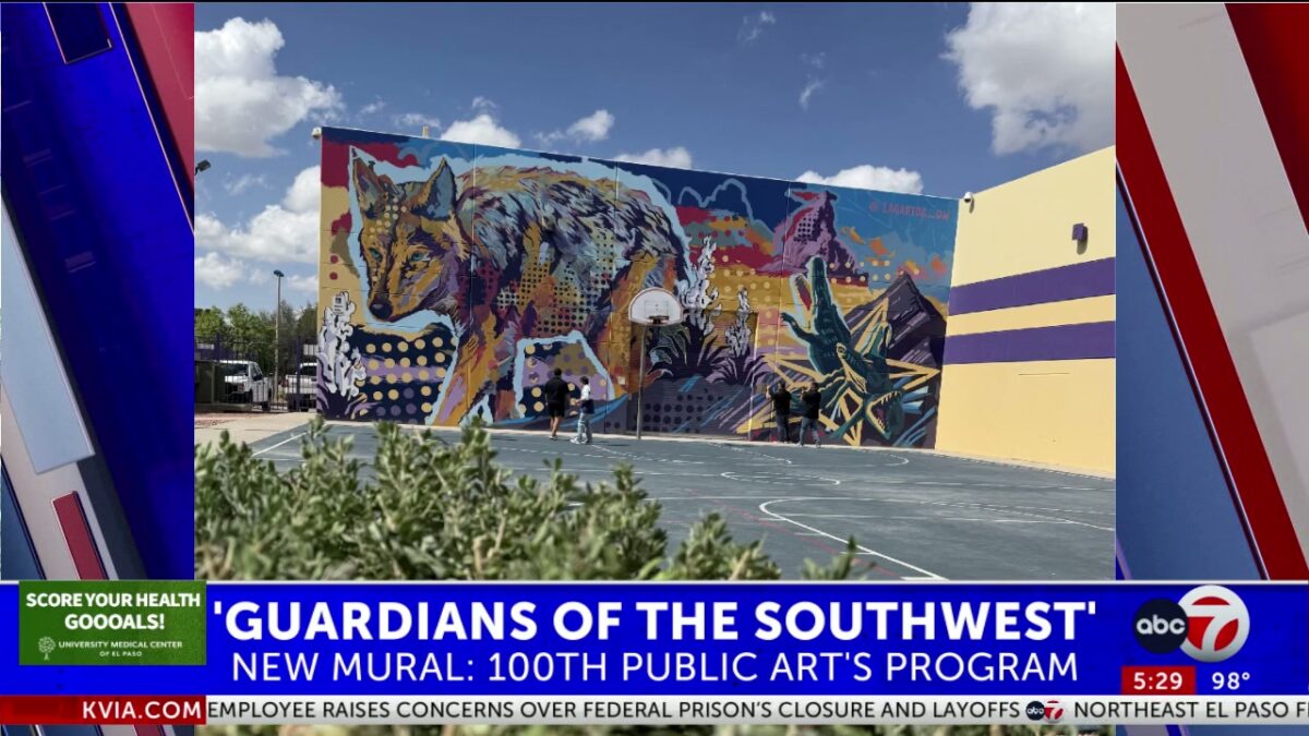 El Paso reveals 100th public art project at Marty Robbins Recreation Center