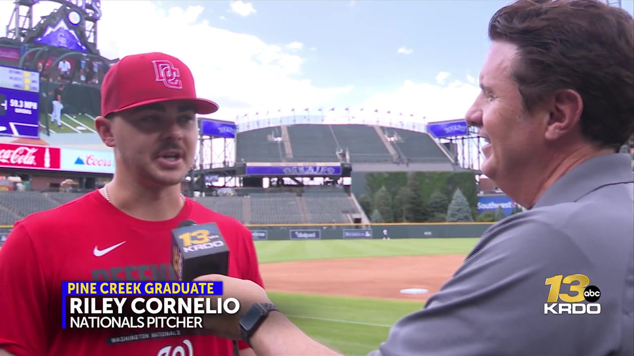 KRDO-13 Sports Director Rob Namnoum catches up with Nationals pitcher Riley Cornelio