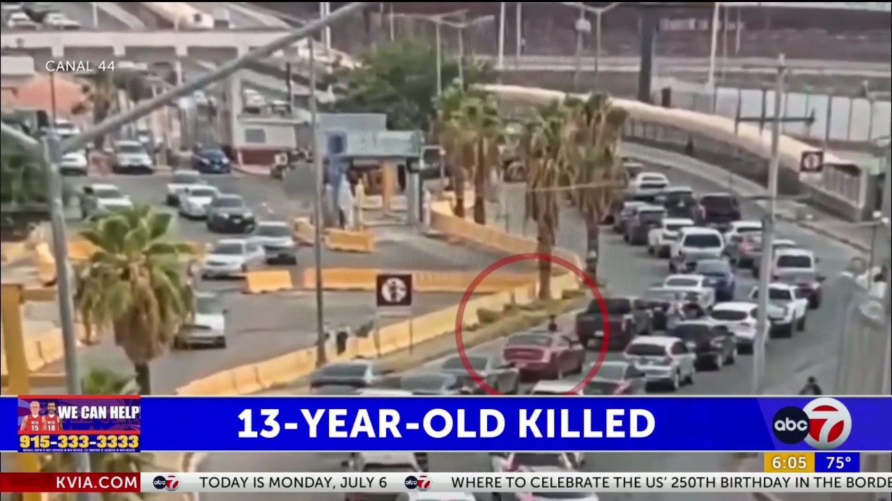 13-year-old killed in crash at Bridge of the Americas