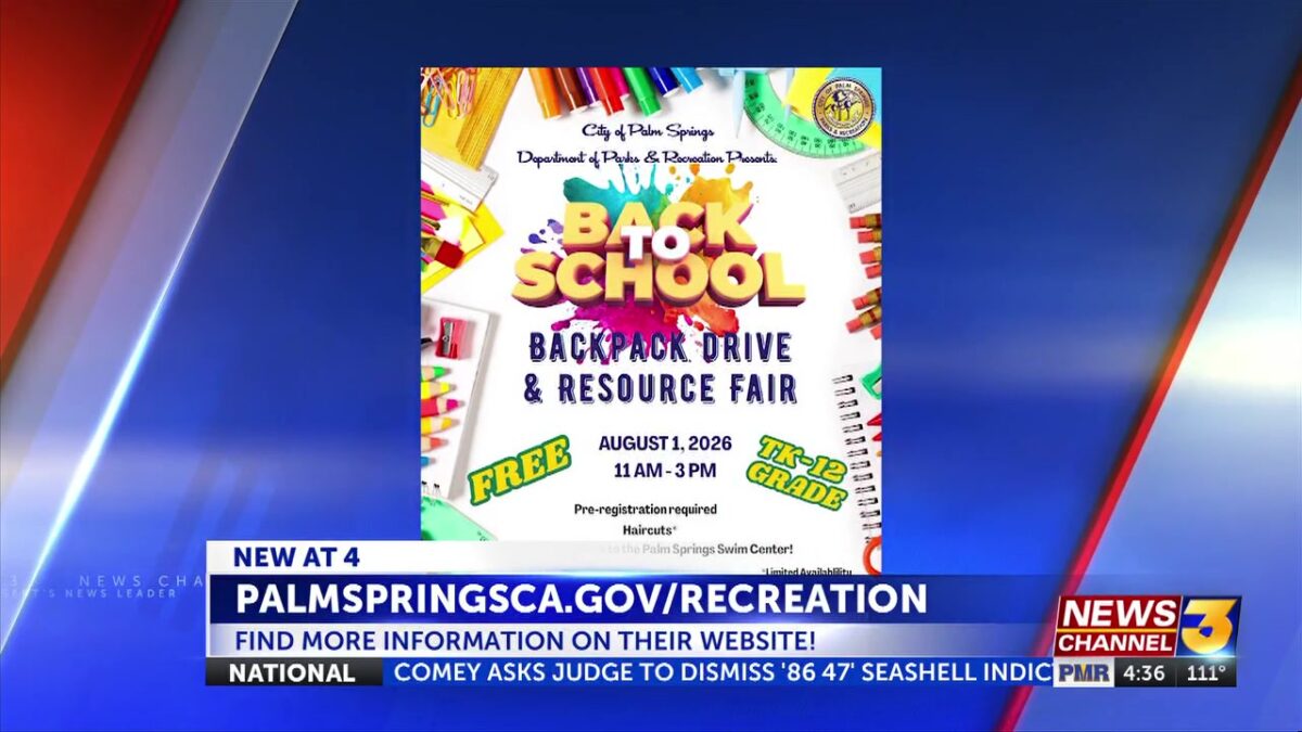 Annual Palm Springs backpack drive returns to the valley