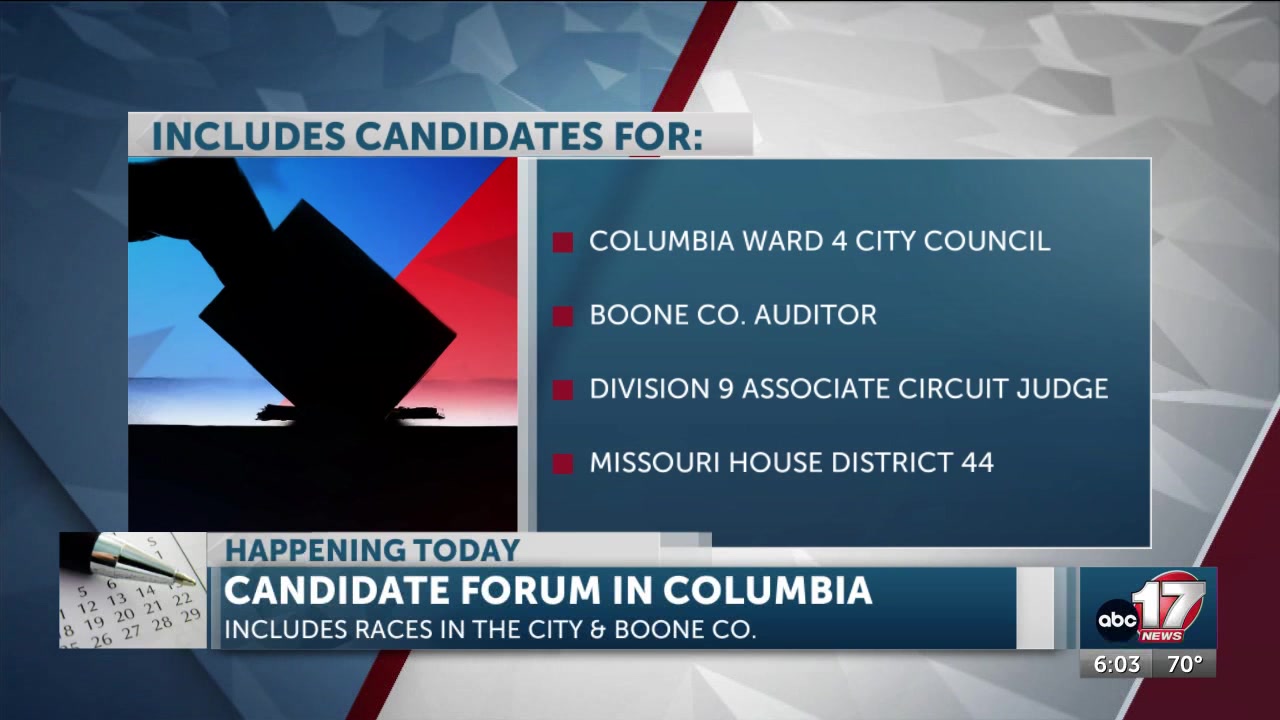 Candidate forum to be held ahead of August elections