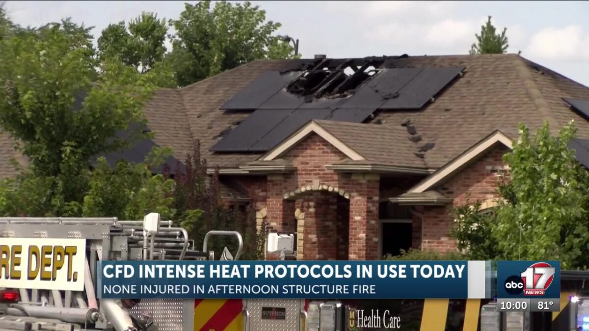 Columbia Fire Dept. blames roof solar panels for southwest house fire