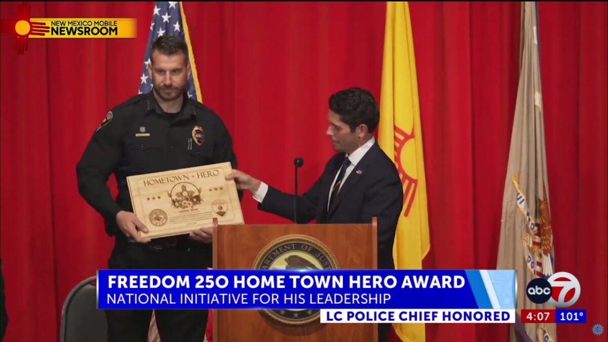 Las Cruces police chief named hometown hero by US Attorney’s Office
