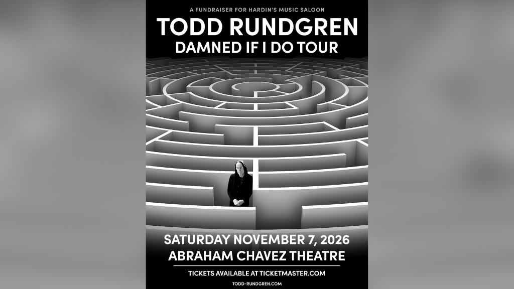 Todd Rundgren to perform at Abraham Chavez Theater November