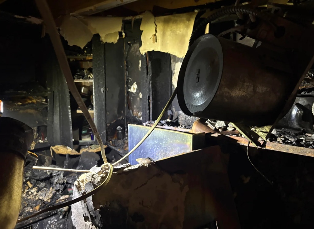 Chad Ellis allowed WJZ cameras inside the now-unrecognizable kitchen. The air was stagnant with the smell of smoke and soot covering every surface.