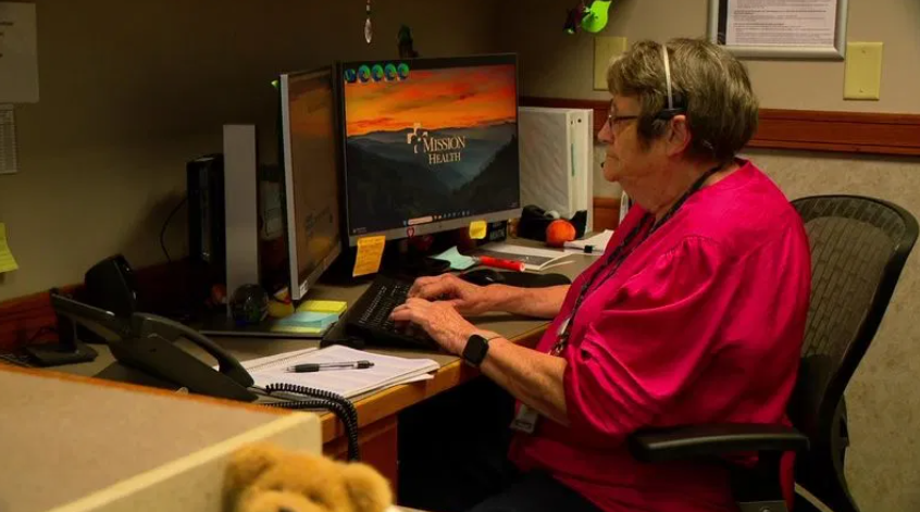 Rose Seleska was recognized by Mission Health as its longest-serving employee. Seleska began her time at the hospital in 1966 as a candy striper.