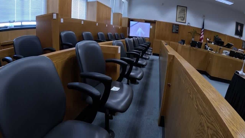 Courthouse officials are pushing for approval of a county project that would tear down and replace the public safety building.