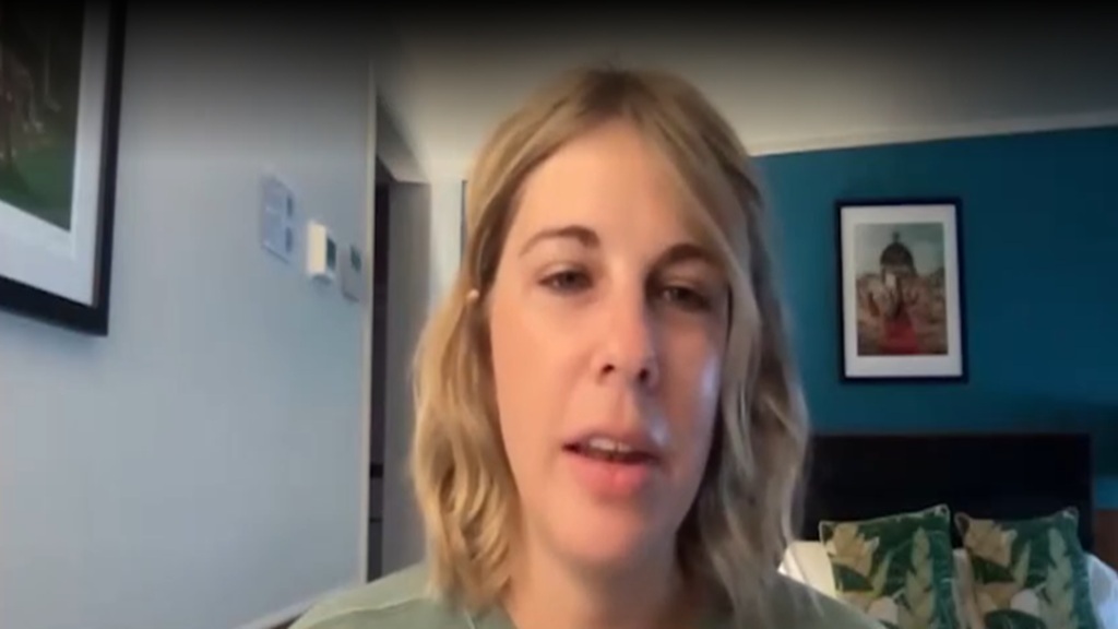Newlywed Gretchen Pleuss