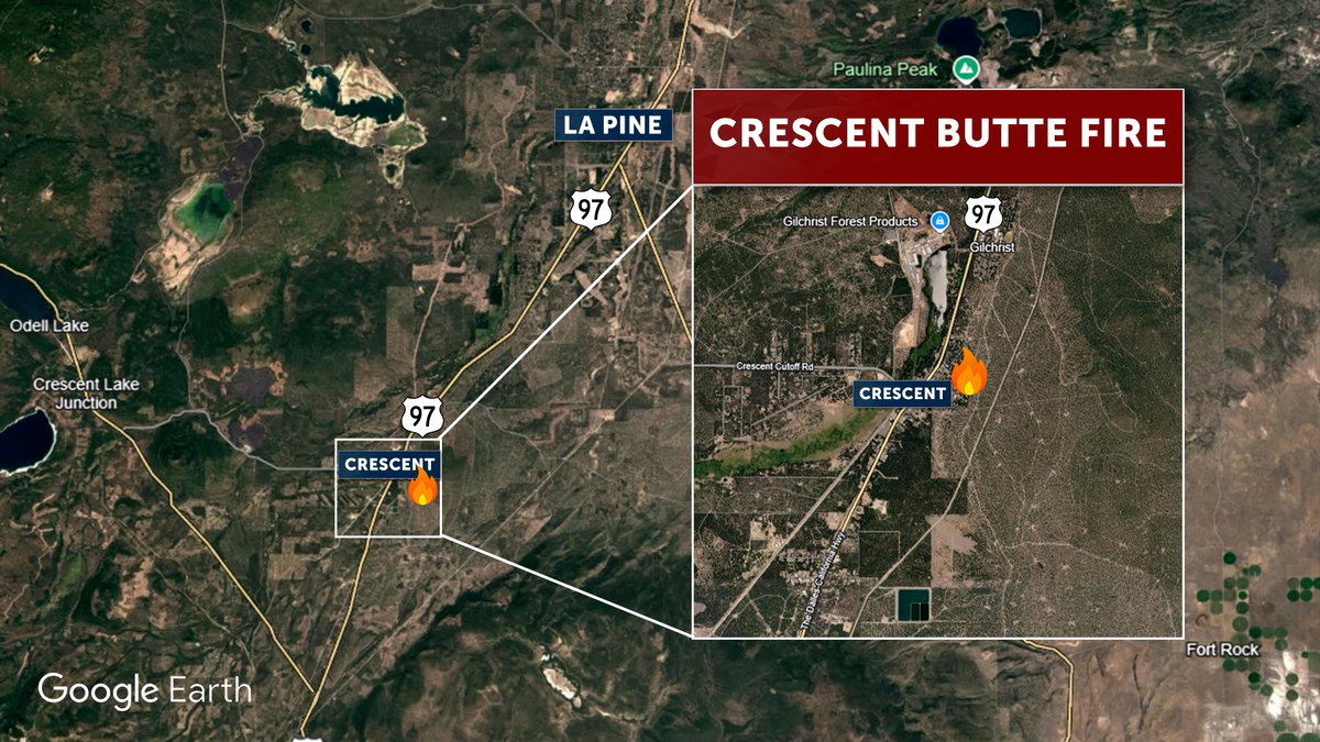 FIRE ALERT: Crescent Butte Fire burns 80 acres in Klamath County