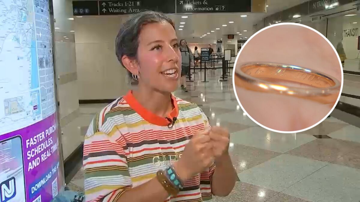 Julie Angelicola visited the NJ Transit Customer Service Center at Penn Station to retrieve the ringJulie Angelicola visited the NJ Transit Customer Service Center at Penn Station to retrieve the ring.
