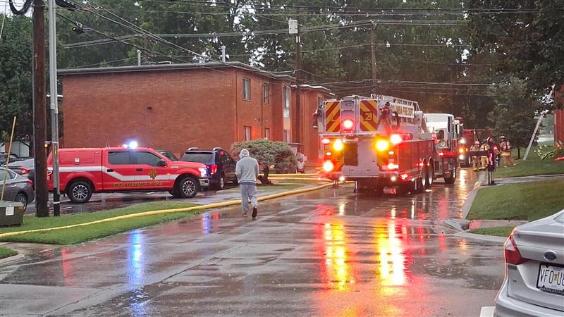 Power outage from storm causes fire at Columbia apartment complex