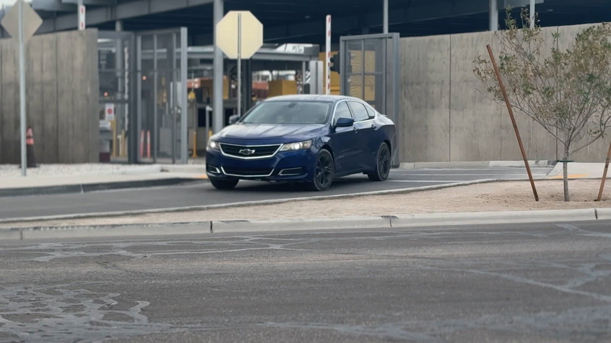 Cross-border drivers compare gas prices on both sides of the San Luis Border