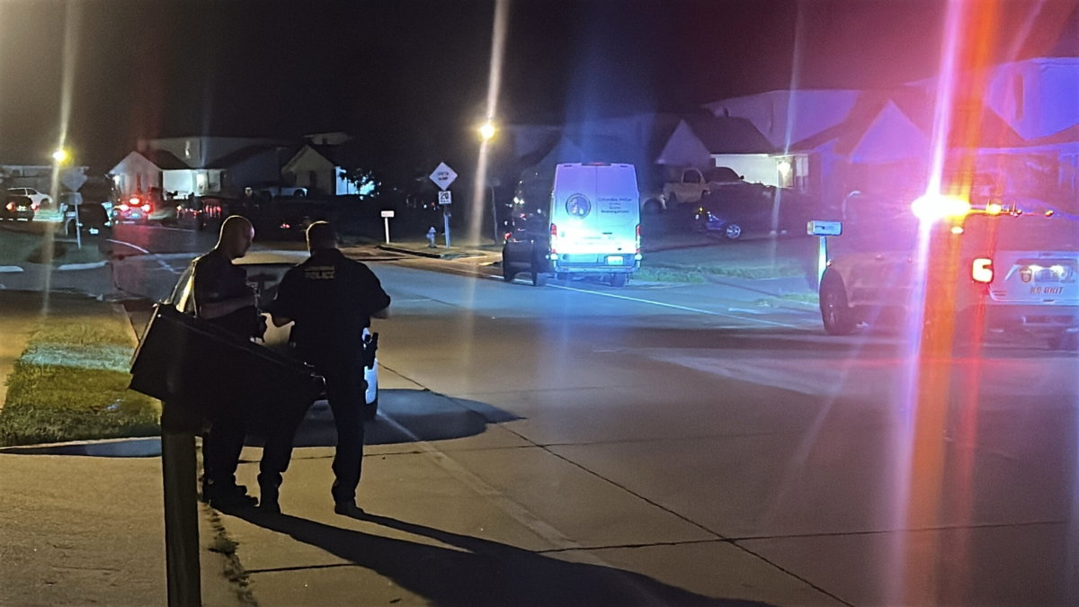 North Columbia intersection blocked off by police
