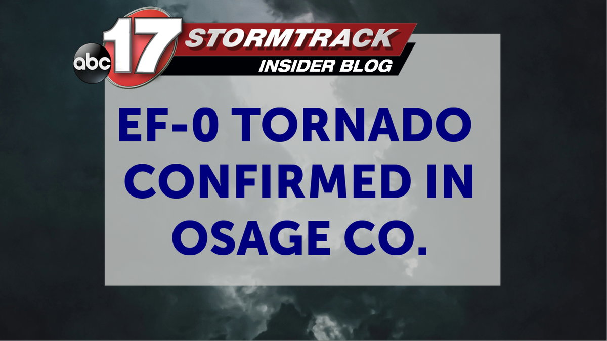 Weak tornado confirmed in Osage Co. from last Friday’s storms