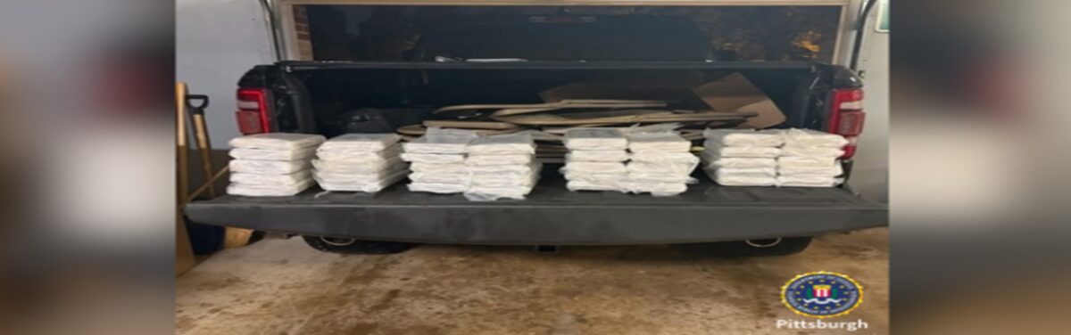 Two men are facing charges after authorities said they seized about 180 pounds of cocaine as part of a large-scale drug trafficking investigation in the Pittsburgh area.